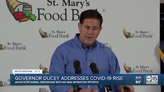 Governor Ducey addresses COVID-19 rise in Arizona