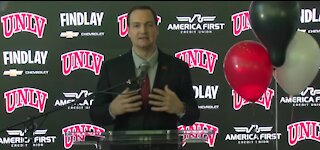 UNLV formally introduces Kevin Kruger as new Runnin' Rebels head coach