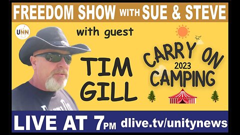 The Freedom Show with Sue & Steve - Ep 27 - Tim Gill - Carry on Camping