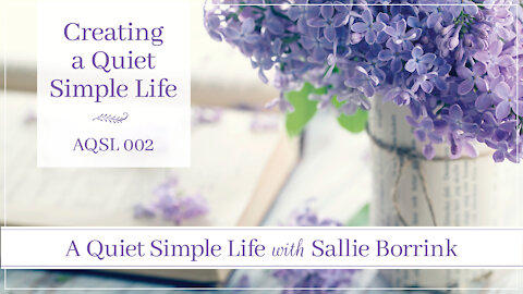 Creating a Quiet Simple Life with Sallie Borrink - A Quiet Simple Life Podcast