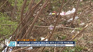 Apartment complex dealing with litter problem