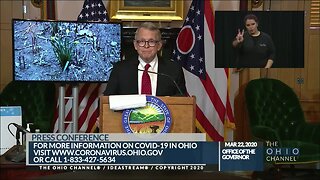 Gov. Mike DeWine talks about recent coronavirus developments across Ohio