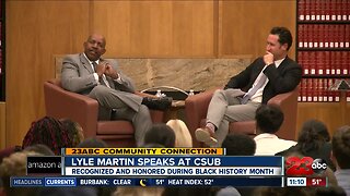 Former Bakersfield Police Chief Lyle Martin speaks at CSUB
