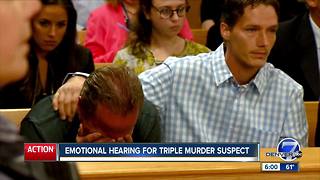 Emotional hearing for triple murder suspect