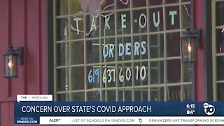 Concern over California's COVID-19 approach
