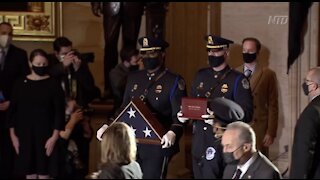 Capitol Police Officer Brian Sicknick Lies in Honor in Rotunda