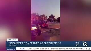 Del Cerro neighbors concerned about speeding, dangerous intersection