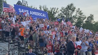 Trump Holds First Post-Presidency Rally in Wellington, Ohio