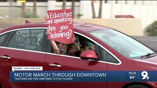 Teachers drive for change in Motor March