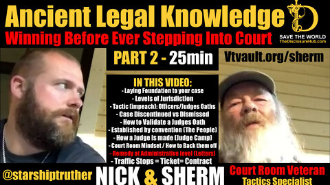 Ancient Legal Knowledge - Court Room Veteran - Real "Constitutional" Courtroom Warfare Pt 2