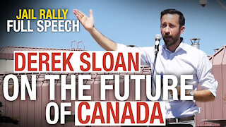 RAW: Derek Sloan pushes back against medical censorship at rally for Pastor Tim Stephens