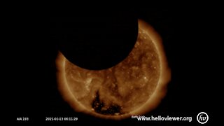 Moon transits the sun and solar observations
