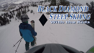 Snowbasin Black Diamond Skiing with the Kids
