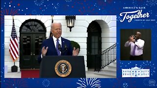 Biden Compares America Declaring Independence to Fighting COVID