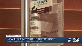 Patient being treated with new Alzheimer's drug recently approved