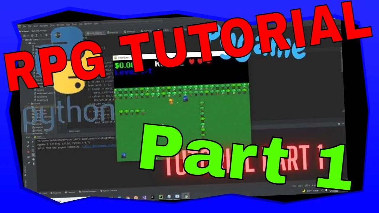 Pygame Rpg Tutorial Part 1 Python 2022 Tile Mapping And Adding Terrain 7908