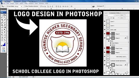 how to create a logo design in photoshop