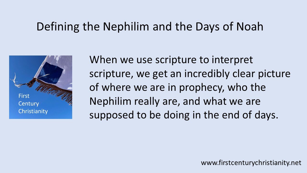 Defining the Nephilim and the Days of Noah