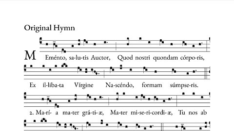 Memento salutis auctor - the pre-Urbanite Hymn for the Little Office