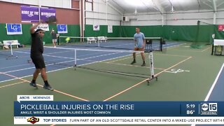 Pickleball injuries on the rise