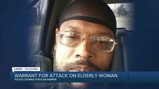 Warrant out for attack on elderly woman