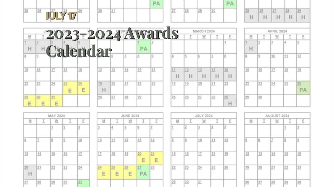 20232024 Awards Calendar