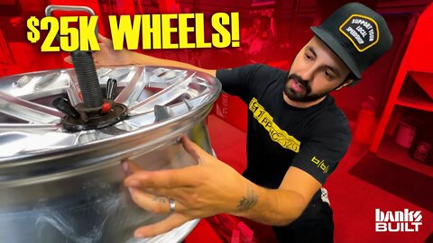 Mounting tires on a $25,000 set of wheels | BANKS BUILT Bonus