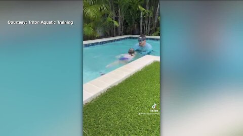 Tampa swim instructor goes viral with mantra to help kids overcome their fears