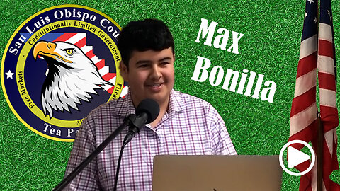 Max Bonilla Speaking at January SloTeaParty Meeting