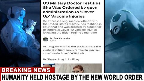 MILITARY DOCTOR TESTIFIES BIDEN ORDERED VACCINE INJURY COVER UP...