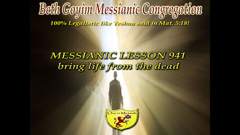 BGMCTV LIVE SHABBAT LESSON 941 BRING LIFE FROM THE DEAD