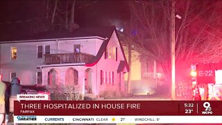 Three seriously injured in Fairfax house fire