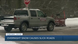Winter weather spells tricky Monday morning commute