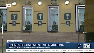 Sports betting begins in Arizona Thursday