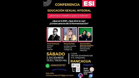 Conferencia sobre Ley de Educación Sexual Integral (ESI), Rancagua, Chile 03.12.2022