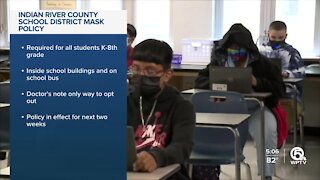 Indian River County schools begin mask mandate as outbreak shuts down elementary school