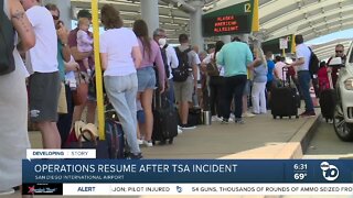 Flights, operations resume at SD Airport after TSA incident