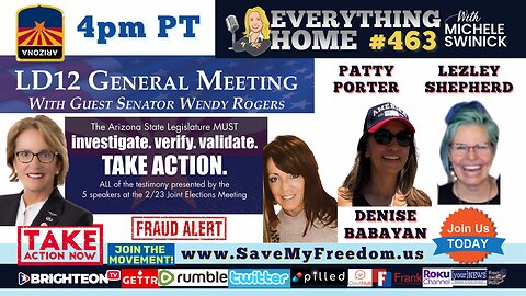 463: Senator Wendy Rogers Refuses To Investigate Arizona Corruption - The Rockstars Of The LD12 Meeting Give A Recap - We The People Held Wendy Accountable!