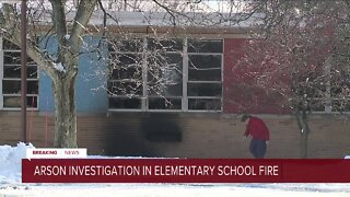Arson investigation in elementary school fire