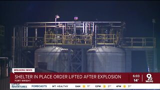 Shelter order lifted after explosion at plant in Fort Wright
