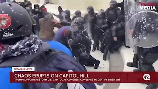 Trump supporters storm the Capitol as Congress convenes to certify Biden win