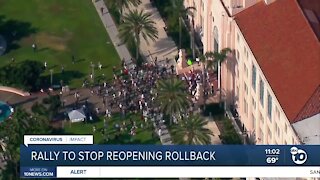 Rally to stop reopening rollback