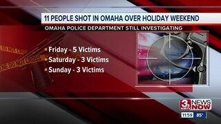 11 people shot in Omaha over holiday weekend