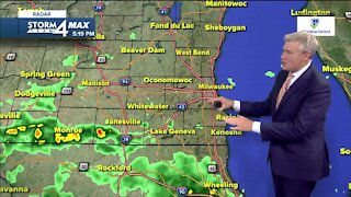 Rain clears out Friday evening