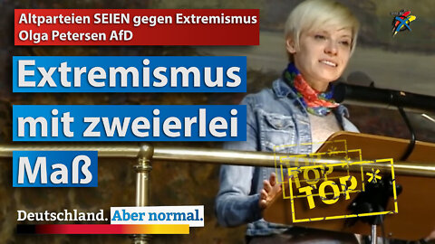 Altparteien seien gegen Extremismus Olga Petersen AfD