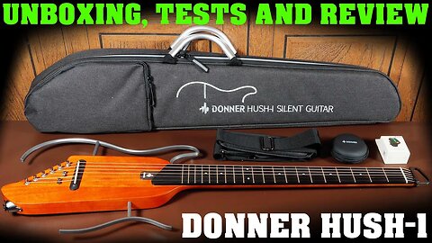 Donner HUSH-1 travel guitar. Small, light, electro acoustic guitar unboxing, tests and review