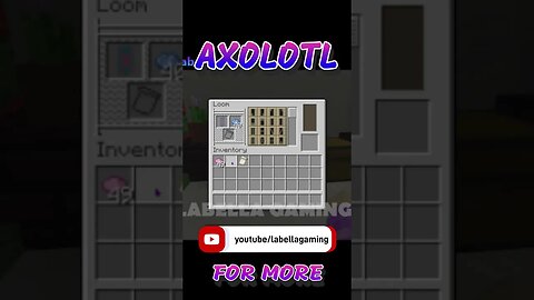 Axolotl banner minecraft tutorial