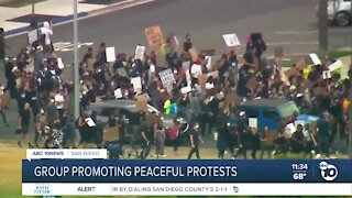 Group promoting peaceful protests