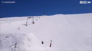 Quando manca la velocità sugli sci... si cade!