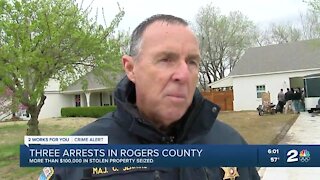 3 Rogers Co. suspects arrested, more than $100k in stolen property seized